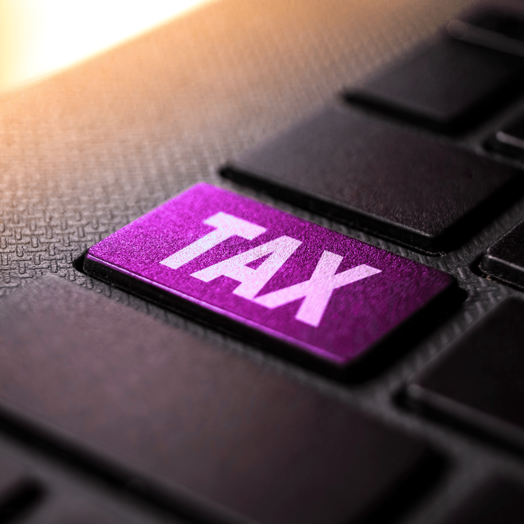 Keyboard with a Tax Button