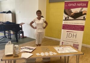 Jackie at the School Careers Day